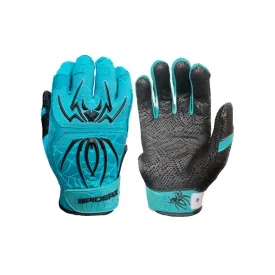 2024 Spiderz ENDITE Batting Gloves: Teal / Black