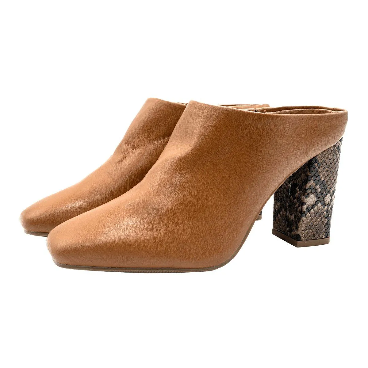 A New Day Mule Mules Leather Brown Colour For Women