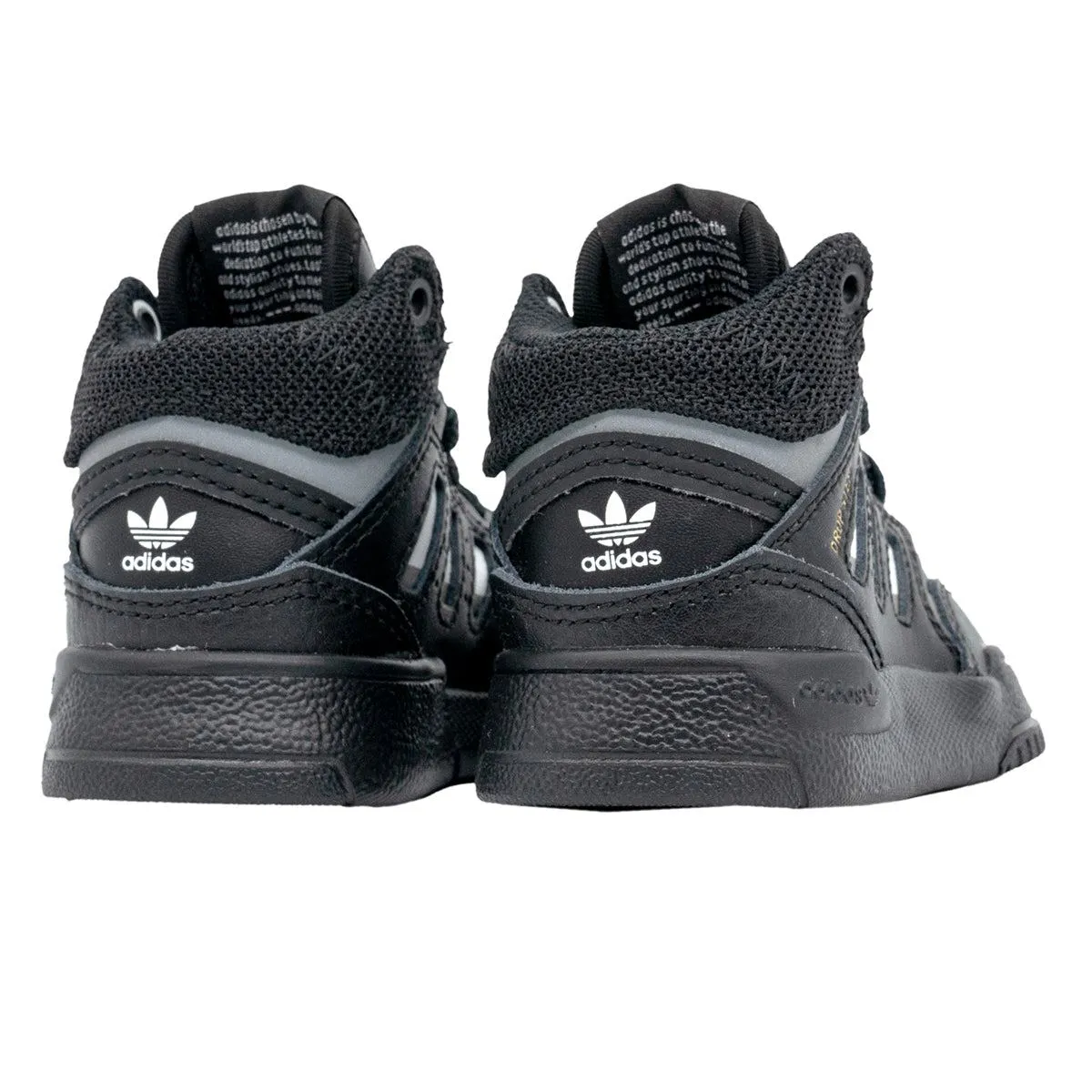 Adidas Originals Drop Step Sneakers Leather Black Colour For Kids