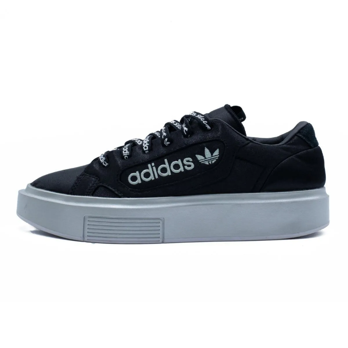 Adidas Sleek Super Low-Top Sneakers Satin Black Colour For Women