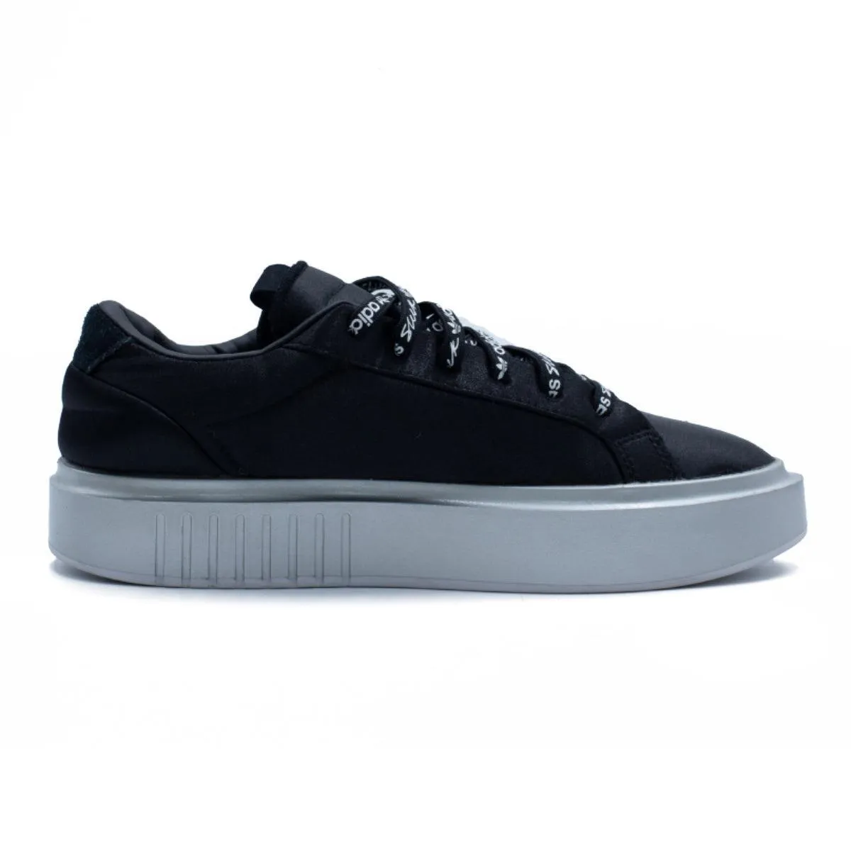 Adidas Sleek Super Low-Top Sneakers Satin Black Colour For Women