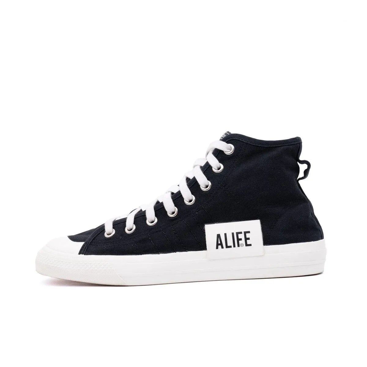 Adidas X Alife Nizza Sneakers Sport Shoes Canvas Black Colour For Men