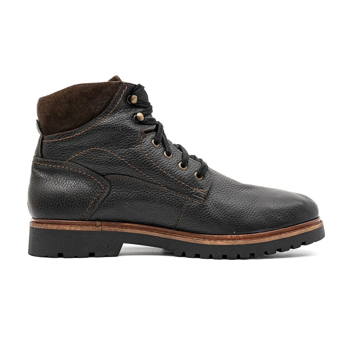 Bama Ankle Boots Leather Black Colour For Men