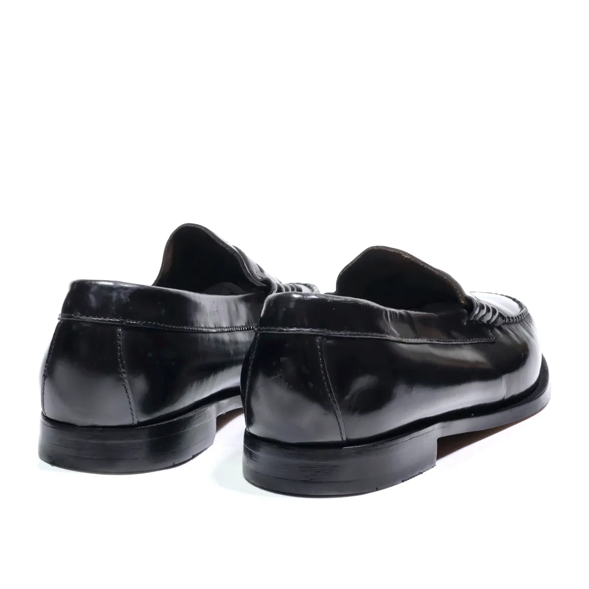 Bass Loafers Leather Black Colour For Men