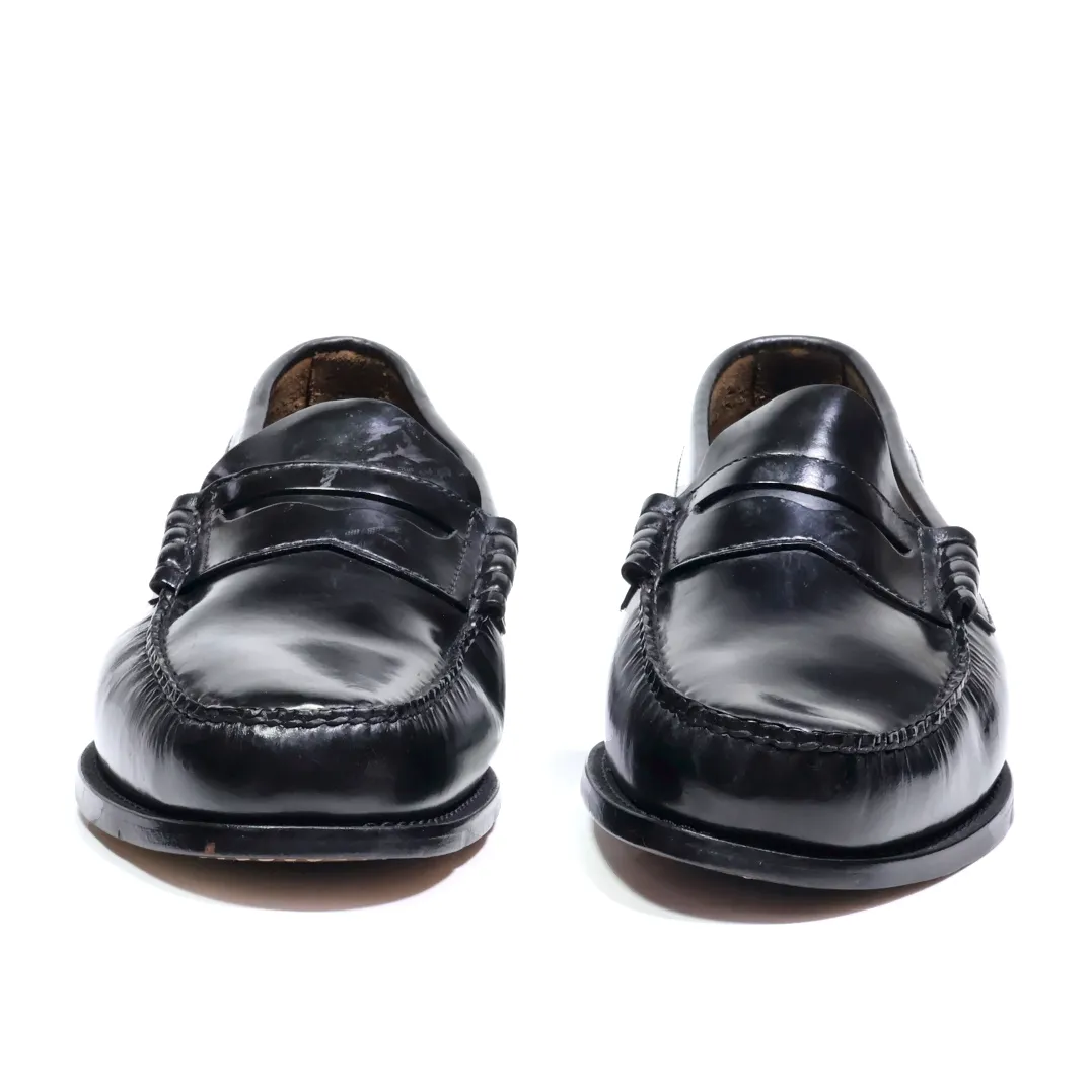 Bass Loafers Leather Black Colour For Men