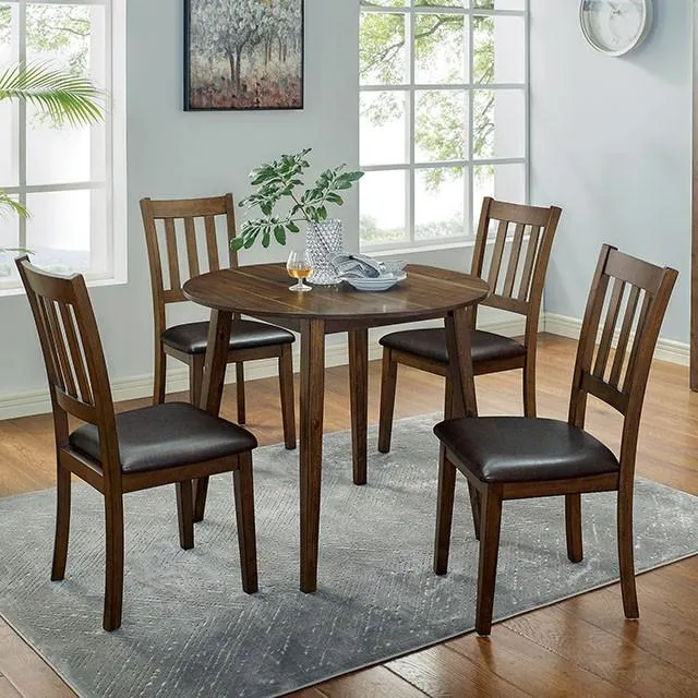 BLACKWOOD 5 Pc. Round Dining Table Set