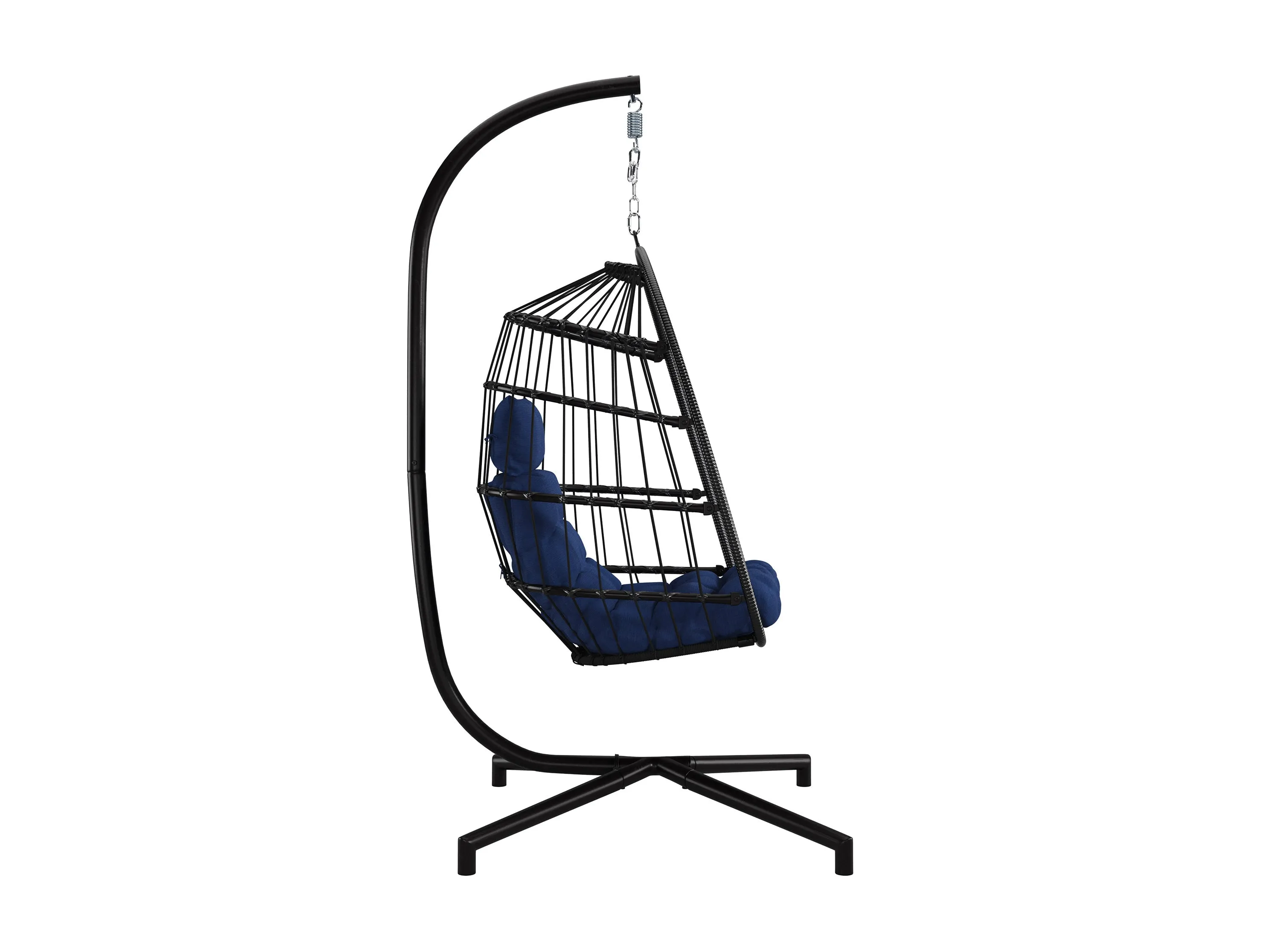 Blue Hanging Egg Chair