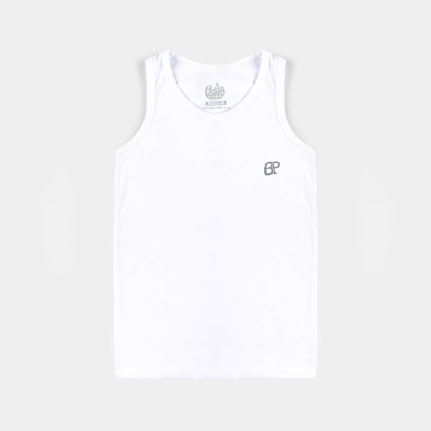 Boys Cotton Jersey Vest 2 Pcs-White