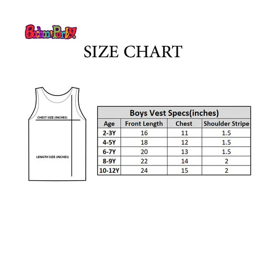 Boys Cotton Jersey Vest 2 Pcs-White