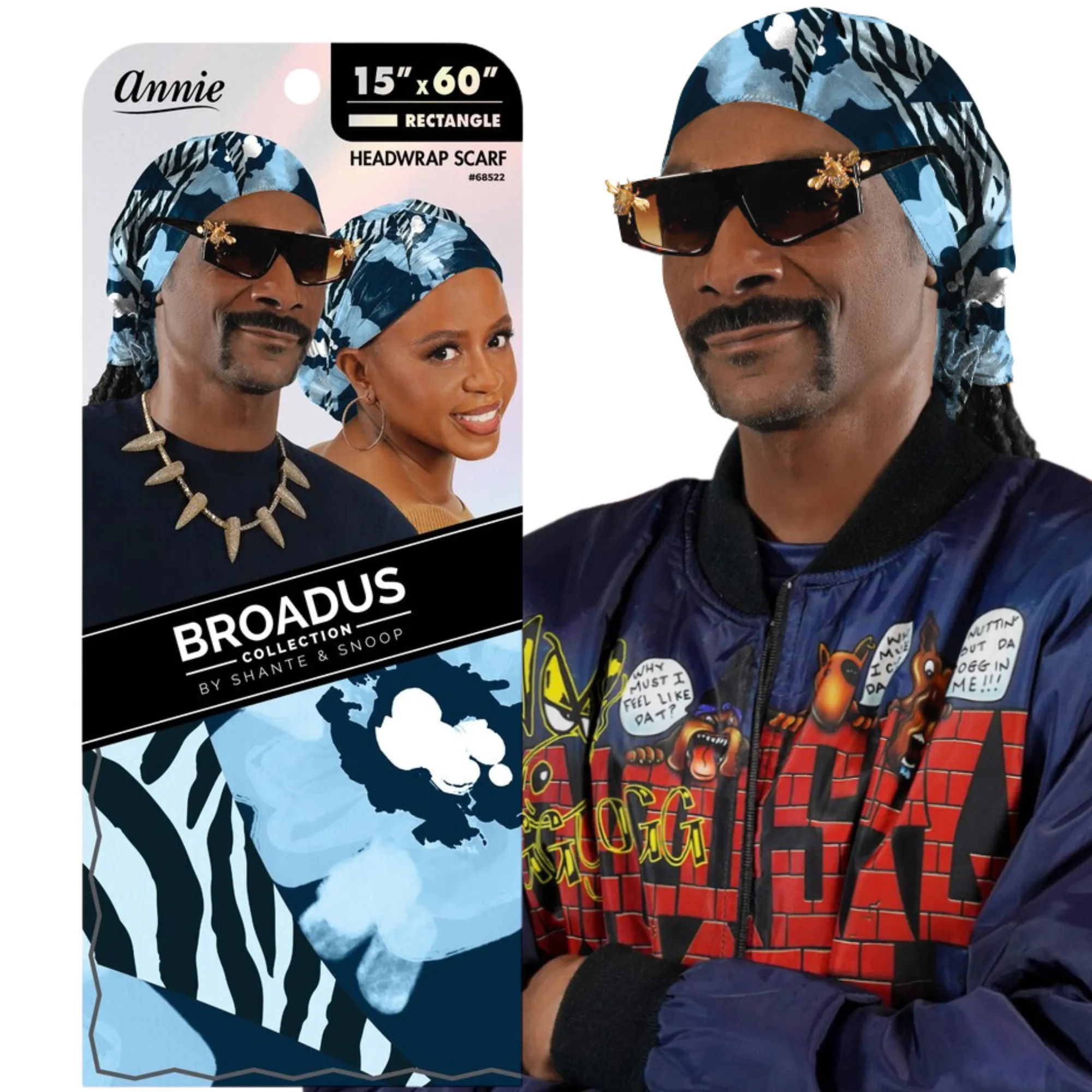 Broadus Collection Scarf by Shante & Snoop Dogg, Zebra