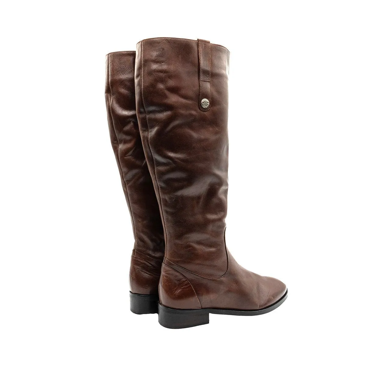 Buffalo Ankle Boots Leather Brown Colour For Women