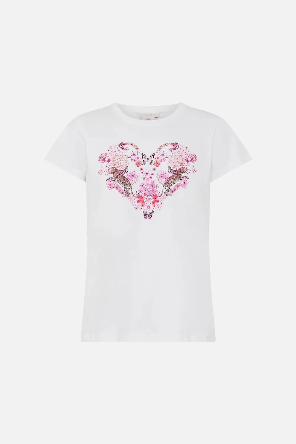 CAMILLA | BOTANICAL NOVELLA SLIM FIT ROUND NECK T-SHIRT