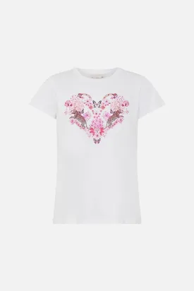 CAMILLA | BOTANICAL NOVELLA SLIM FIT ROUND NECK T-SHIRT