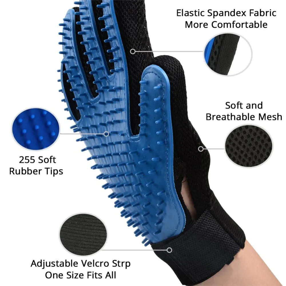 Cat grooming glove for Pet Hair Deshedding Dog Cleaning Massage Glove Comb