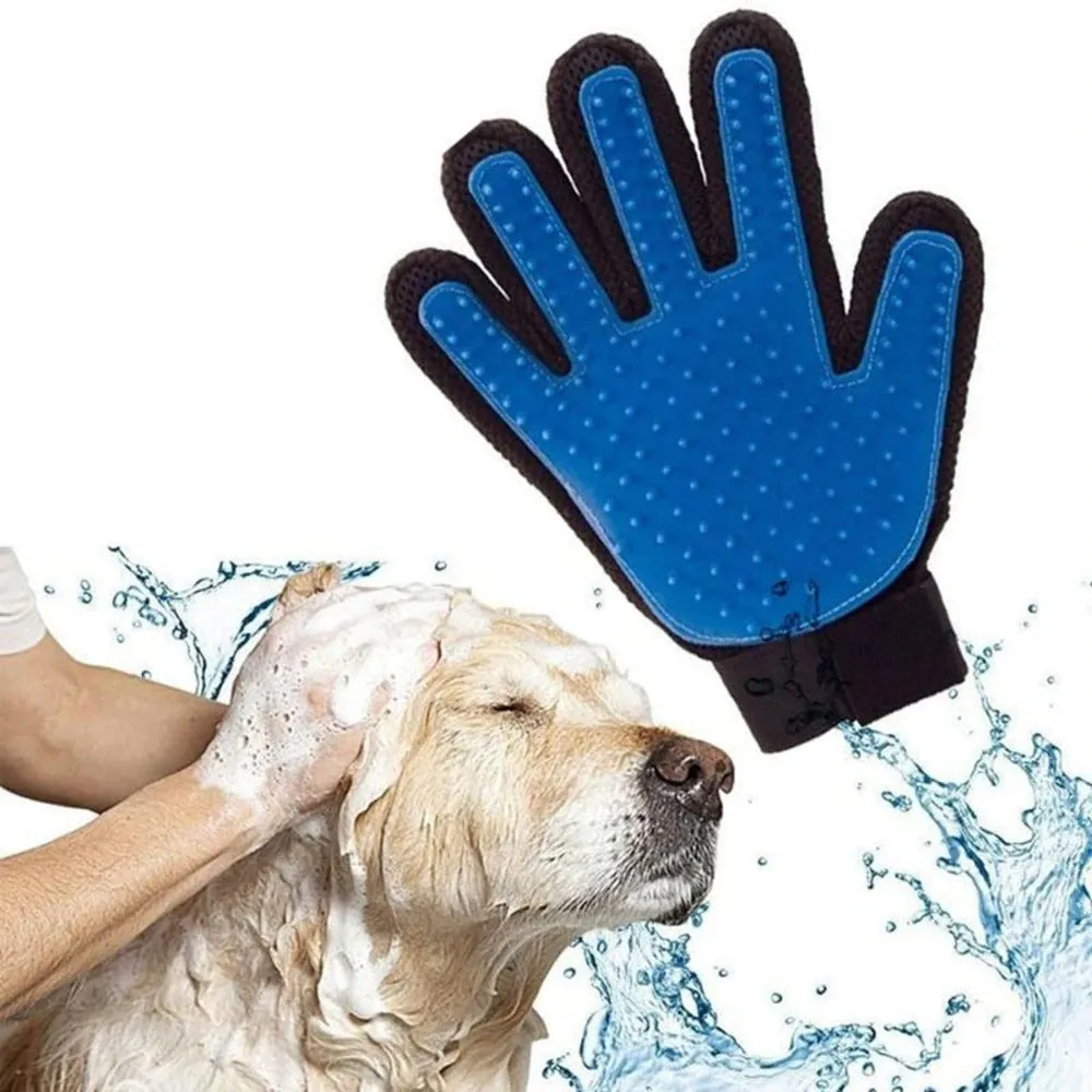 Cat grooming glove for Pet Hair Deshedding Dog Cleaning Massage Glove Comb