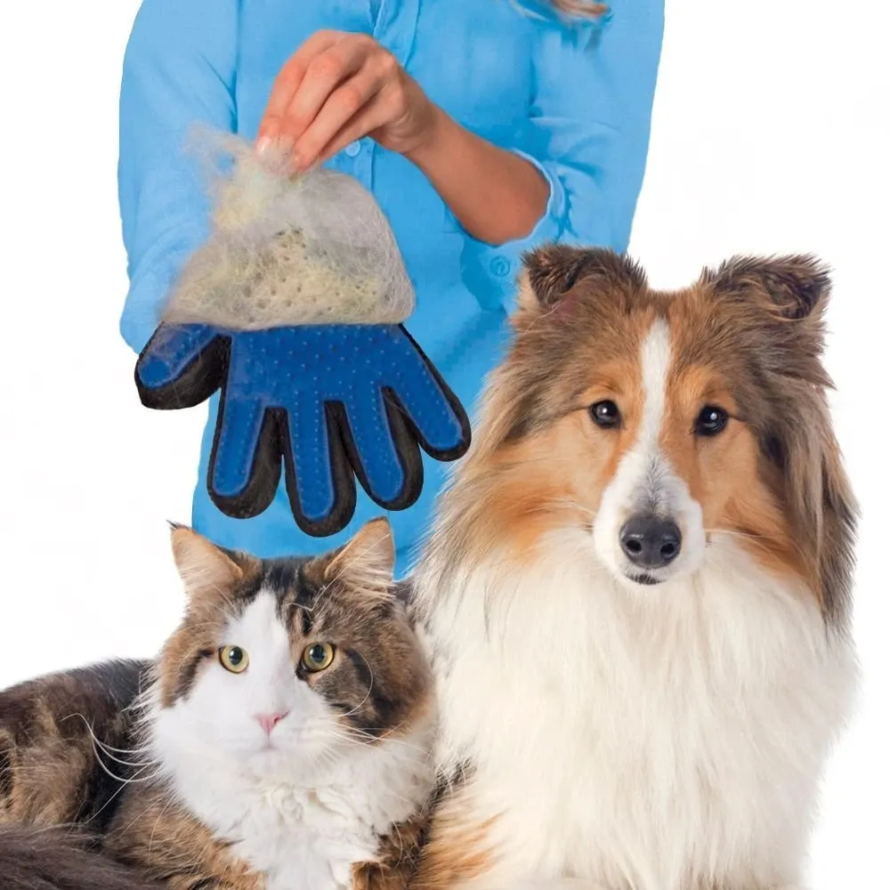 Cat grooming glove for Pet Hair Deshedding Dog Cleaning Massage Glove Comb