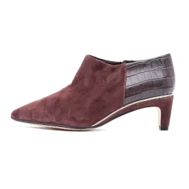 Clarks Ankle Boots Leather Burgundy Colour For Women