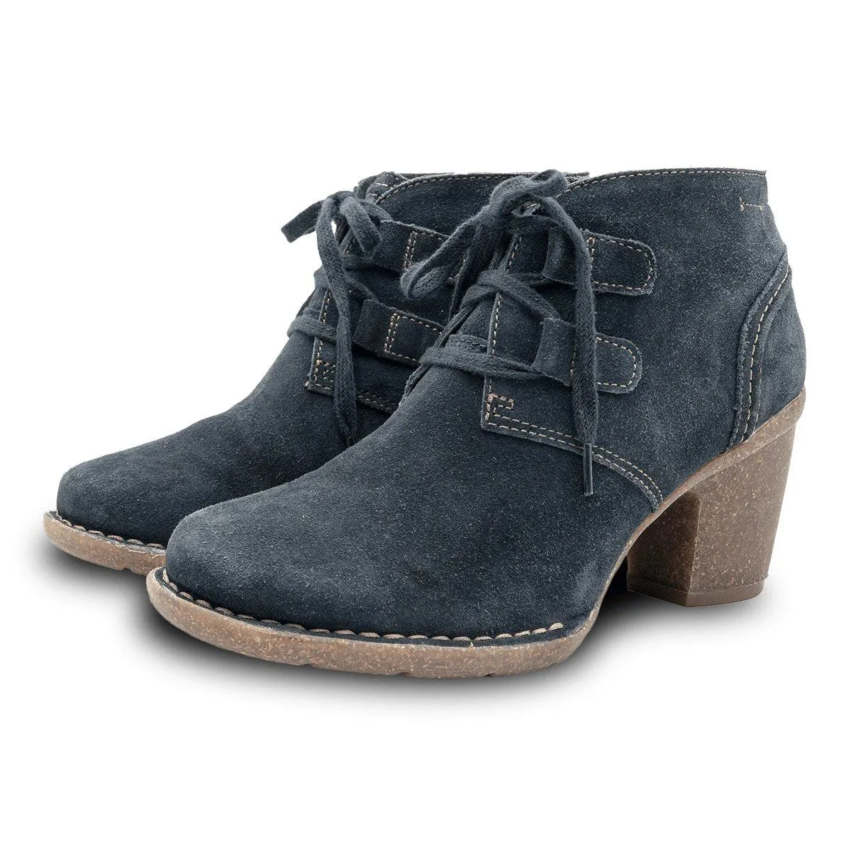 Clarks Ankle Boots Suede Blue Colour For Women