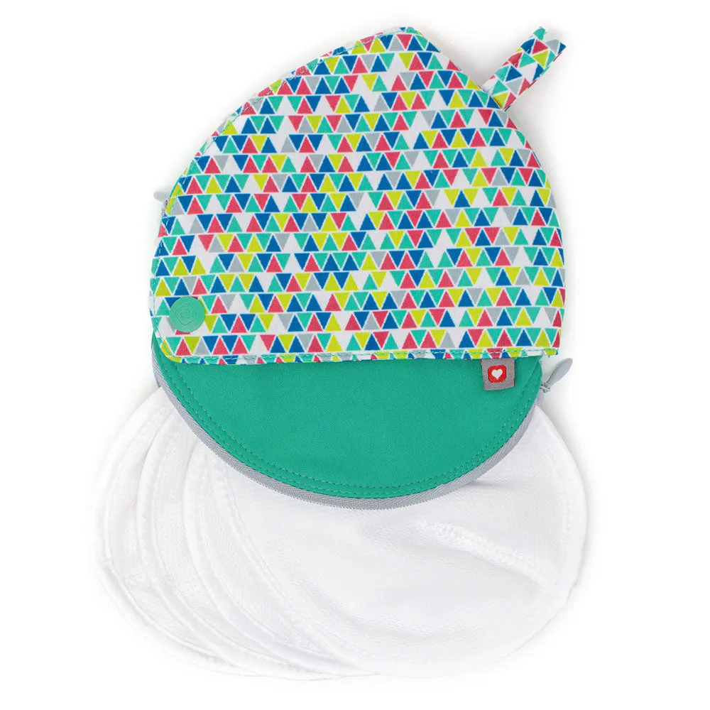 Close Printed Breast Pad 4 Pack - Brights