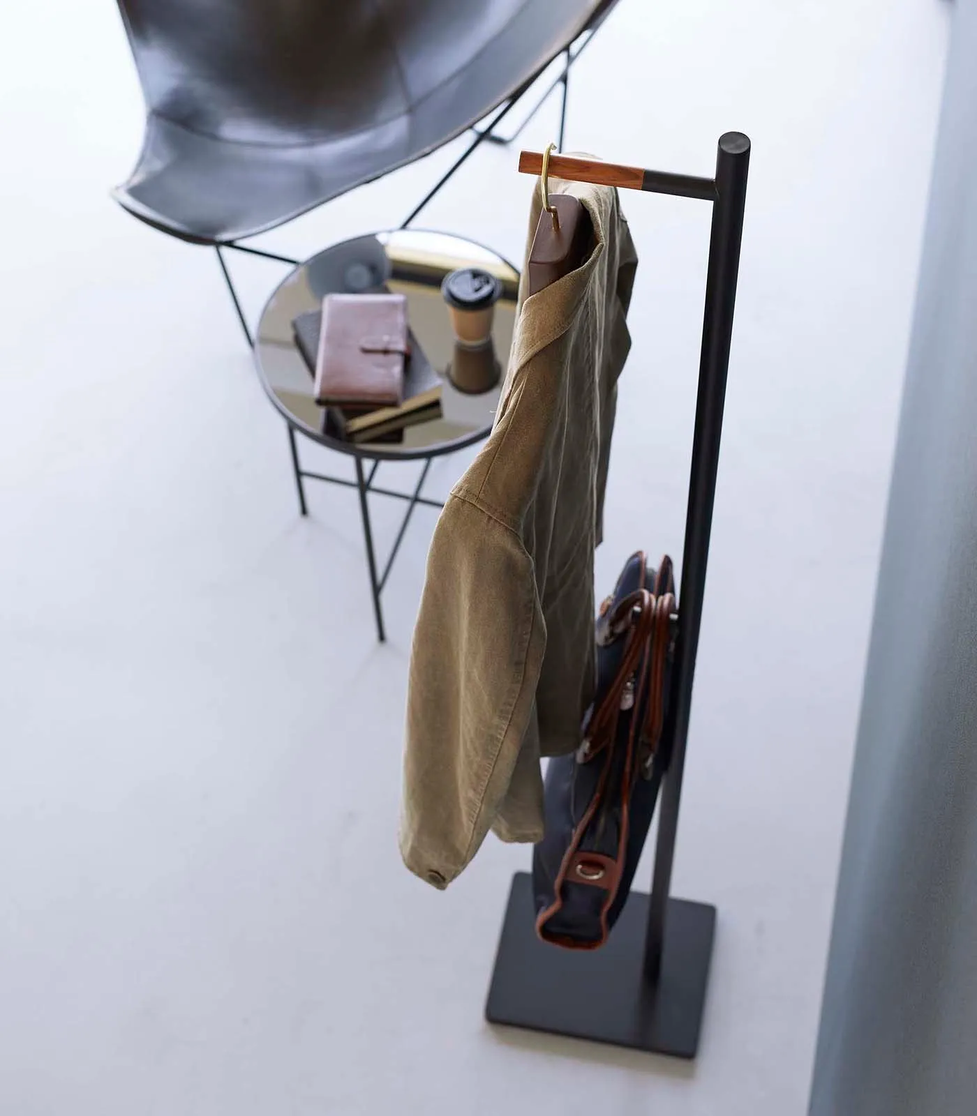 Coat Rack (63.98" H)  - Steel   Wood