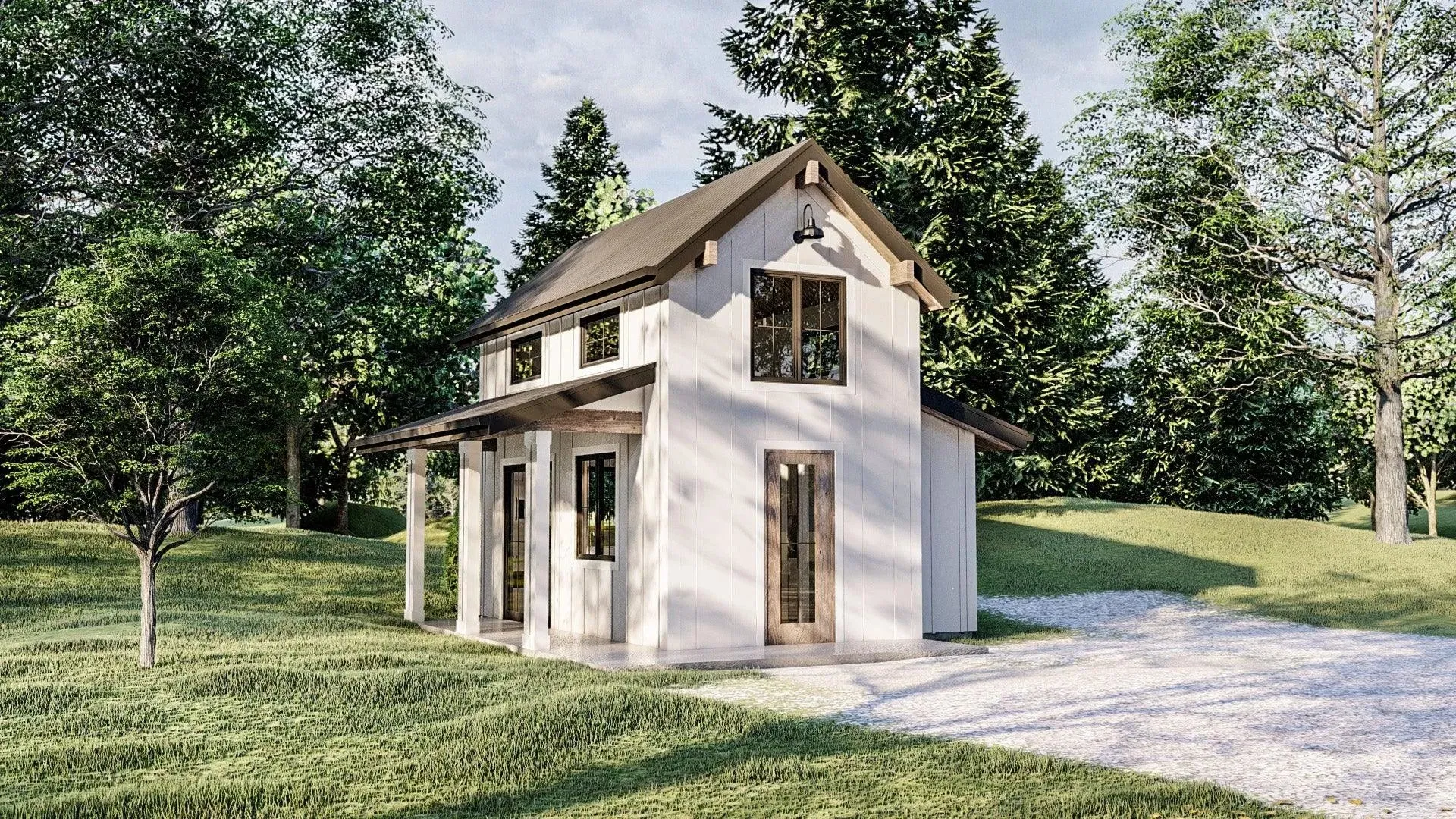 Cozy and Efficient Lofted Home Design