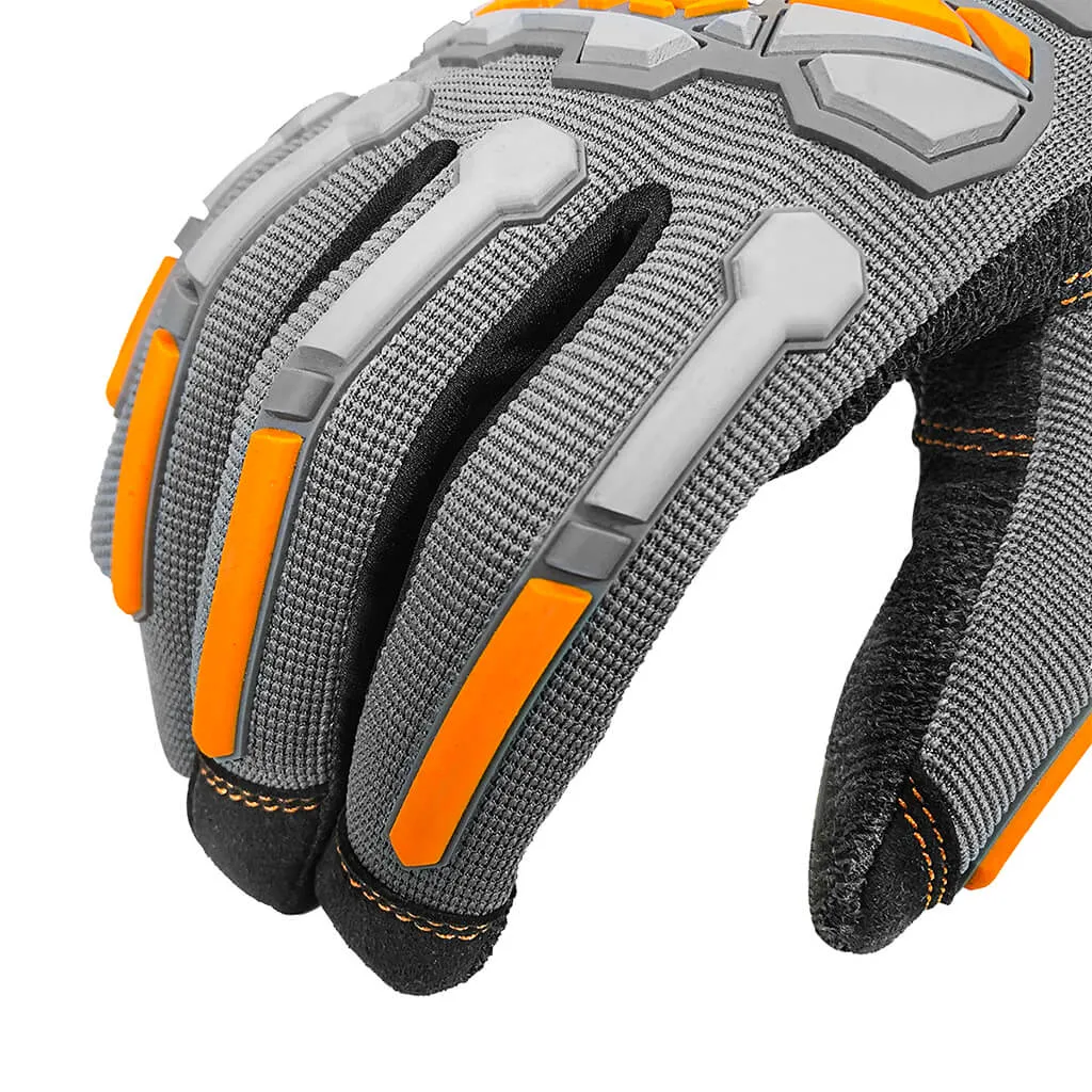 DuraDrive Grey SABLE Impact-Resistant Abrasion Resistant Technical Work Gloves