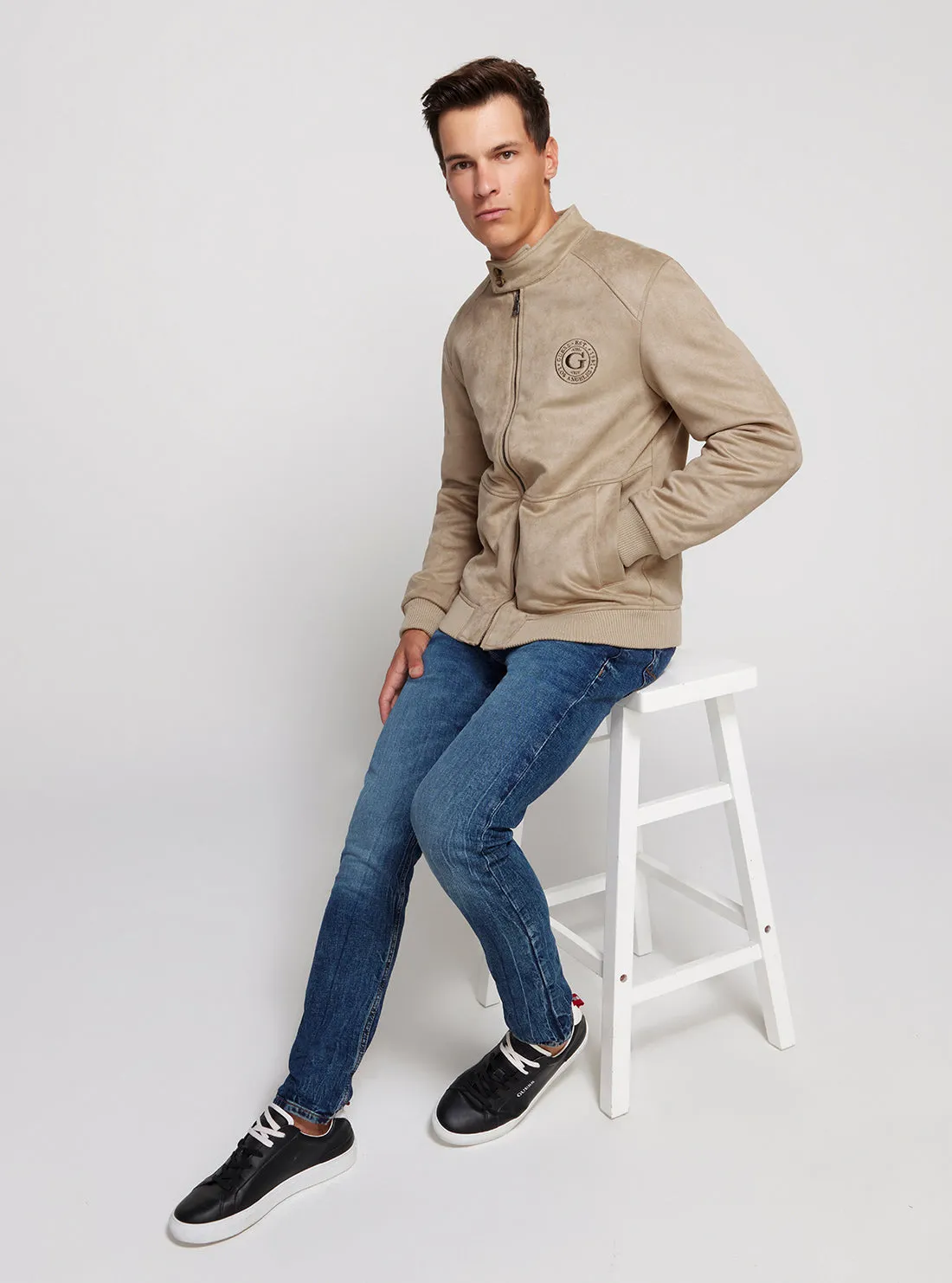 Eco Beige Harringtone Jacket