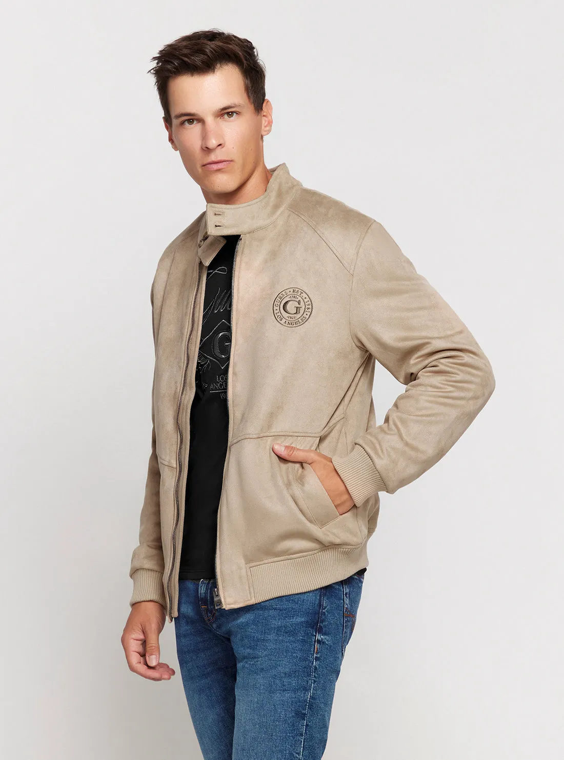 Eco Beige Harringtone Jacket