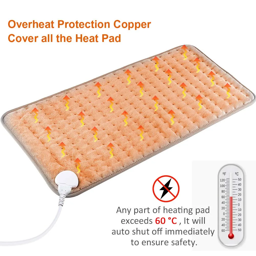 Electric Heating Pads, Heated Pad for Back Pain Muscle Pain Relieve