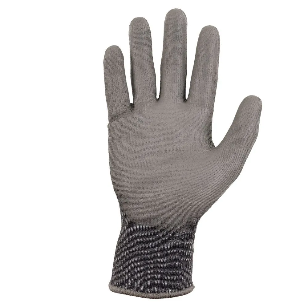 Ergodyne 10492 #7044 1-pair S Gray ANSI A4 PU Coated CR Gloves