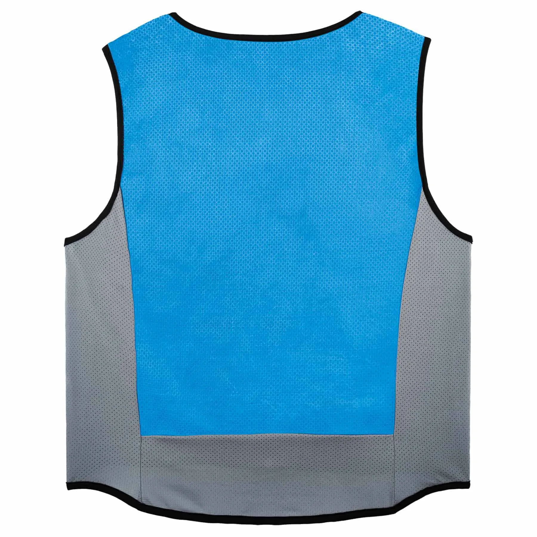 Ergodyne 12695 6667 XL Blue Wet Evaporative Cooling Vest - PVA - Zipper