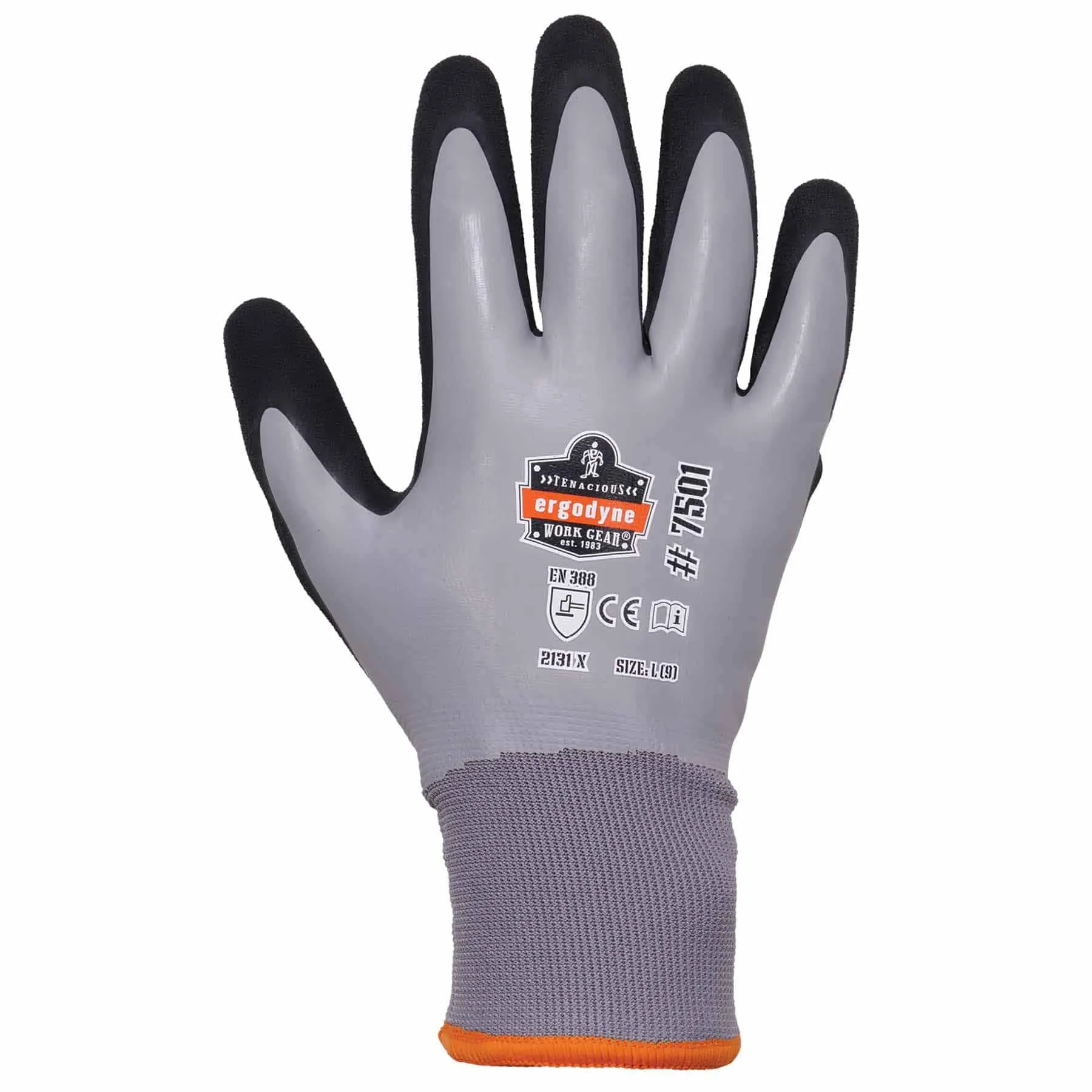 Ergodyne 17636 7501 2XL Gray Coated Waterproof Winter Gloves