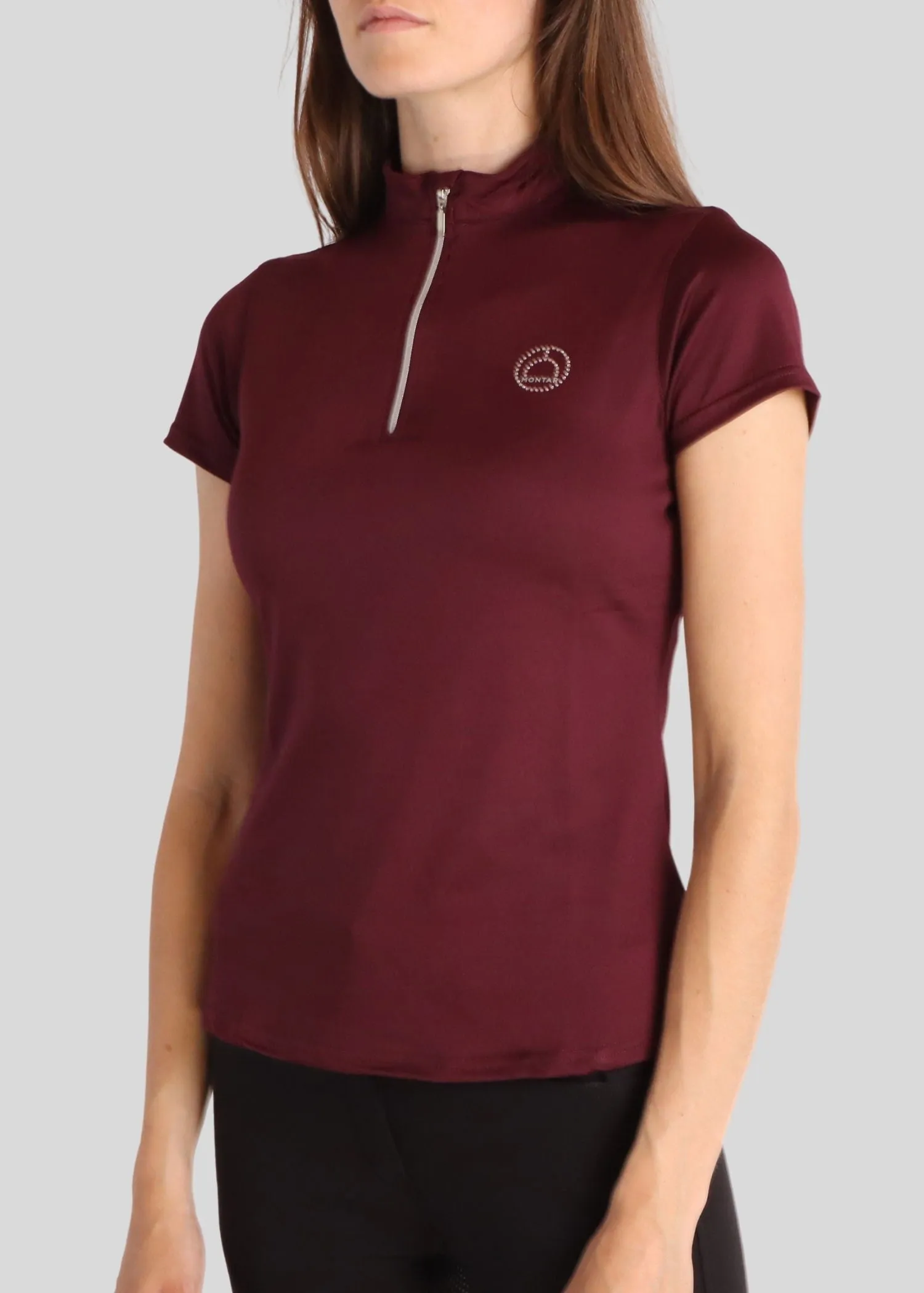 Everly Mon-Tech Polo - Plum