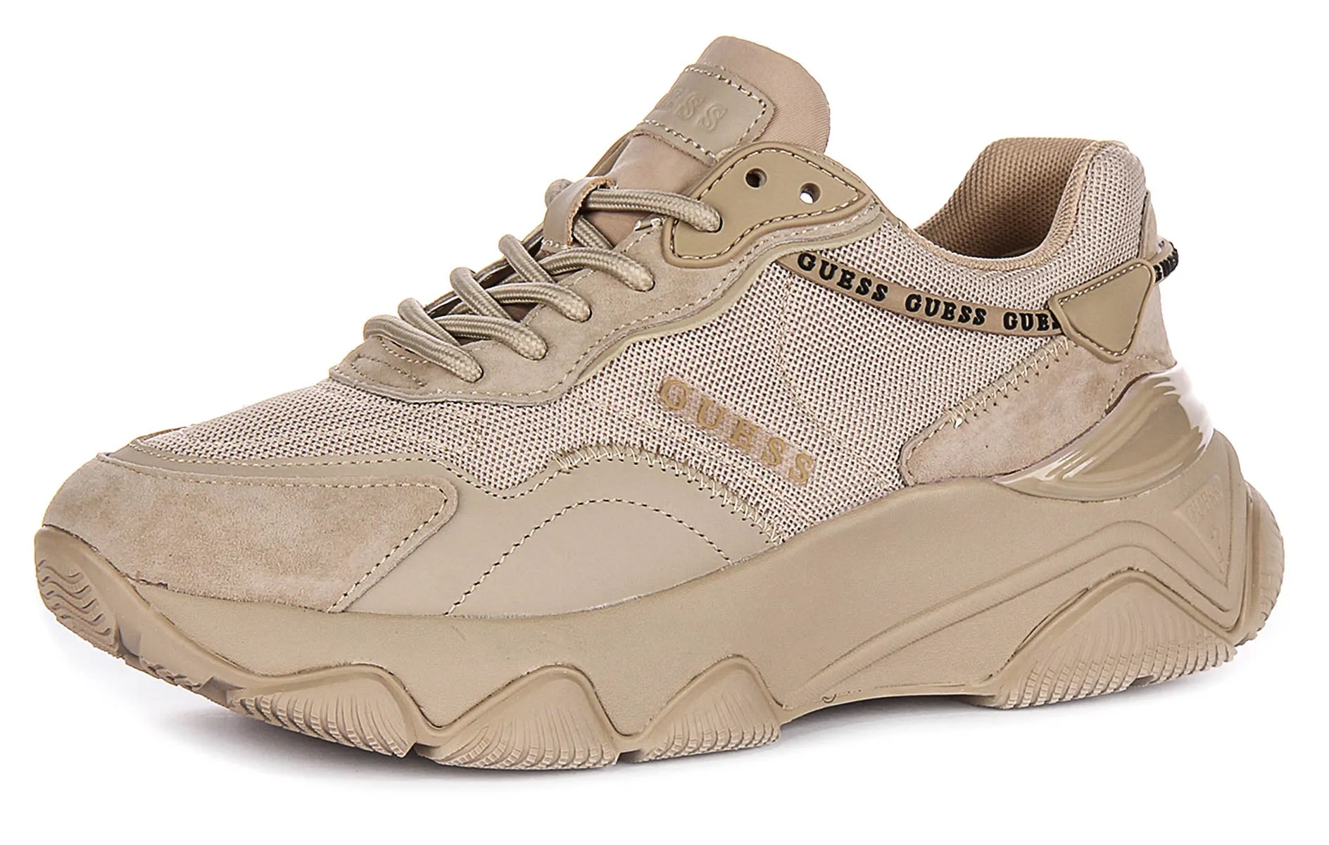 Guess Micola Sneaker In Nude For Women