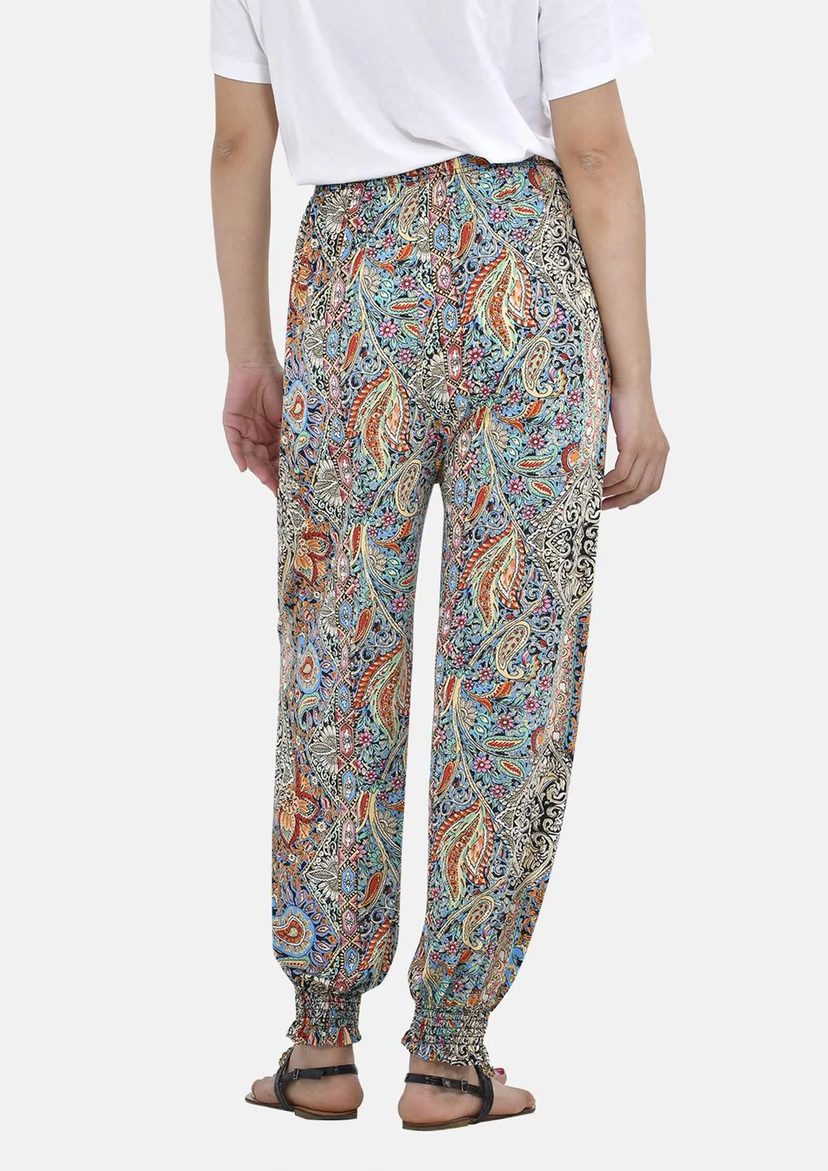 Harem Trousers With Elasticated Waist