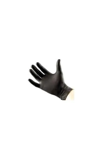 Hi Lift Black Nitrile Disposable Black Gloves