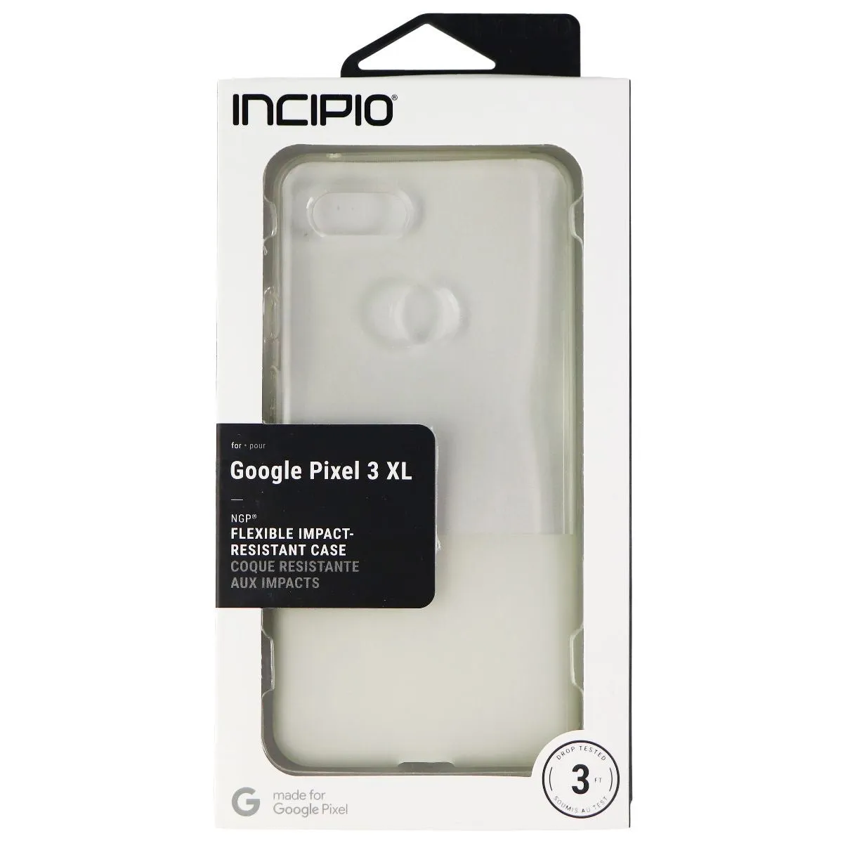 Incipio NGP Series Flexible Gel Case for Google Pixel 3 XL - Clear/Frost