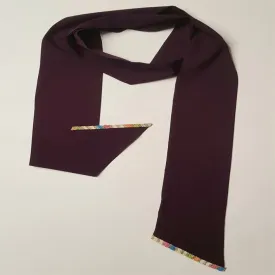 Le Foulart Multi-functional Scarf Burgundy With A Twist