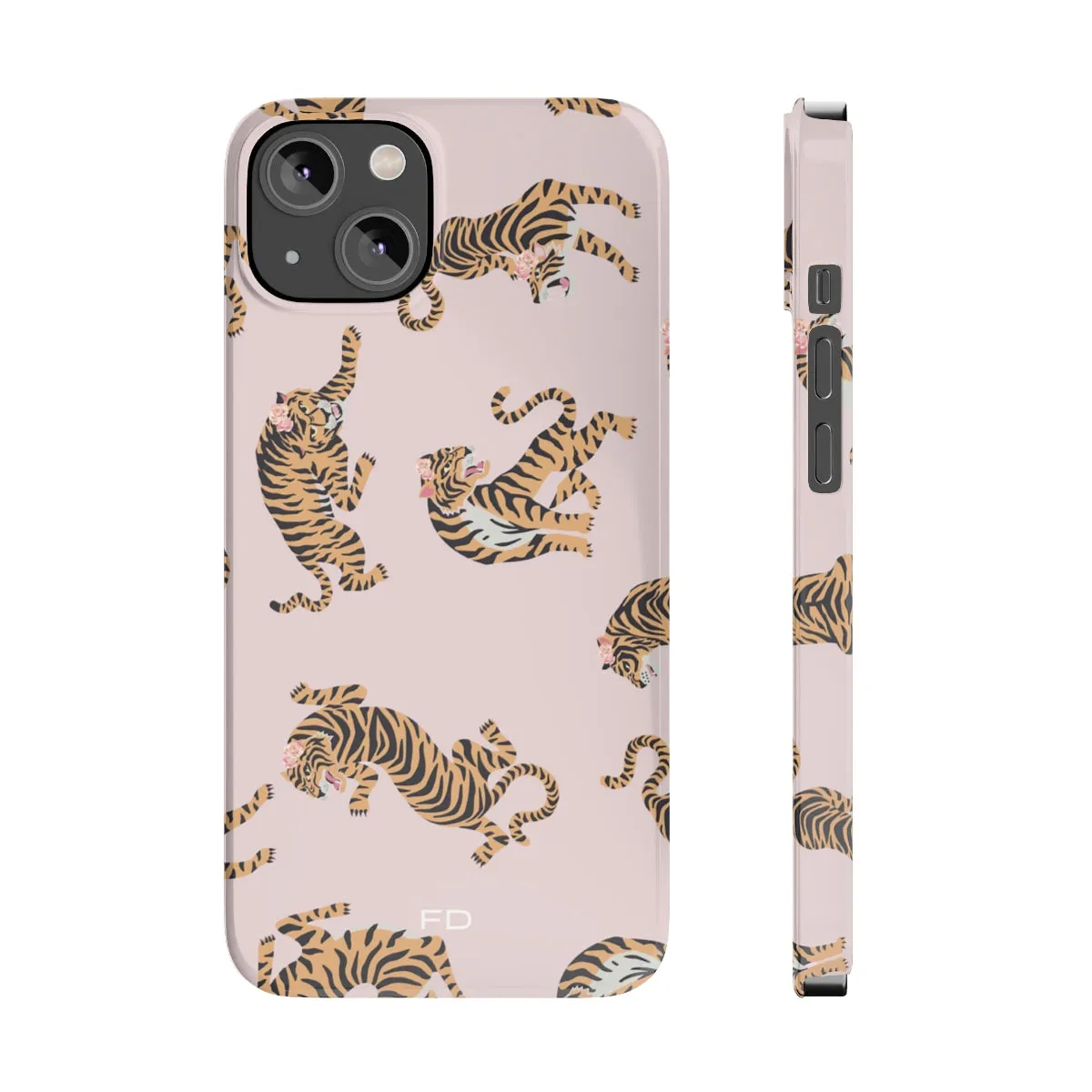 Leopard with Roses Slim Case for iPhone