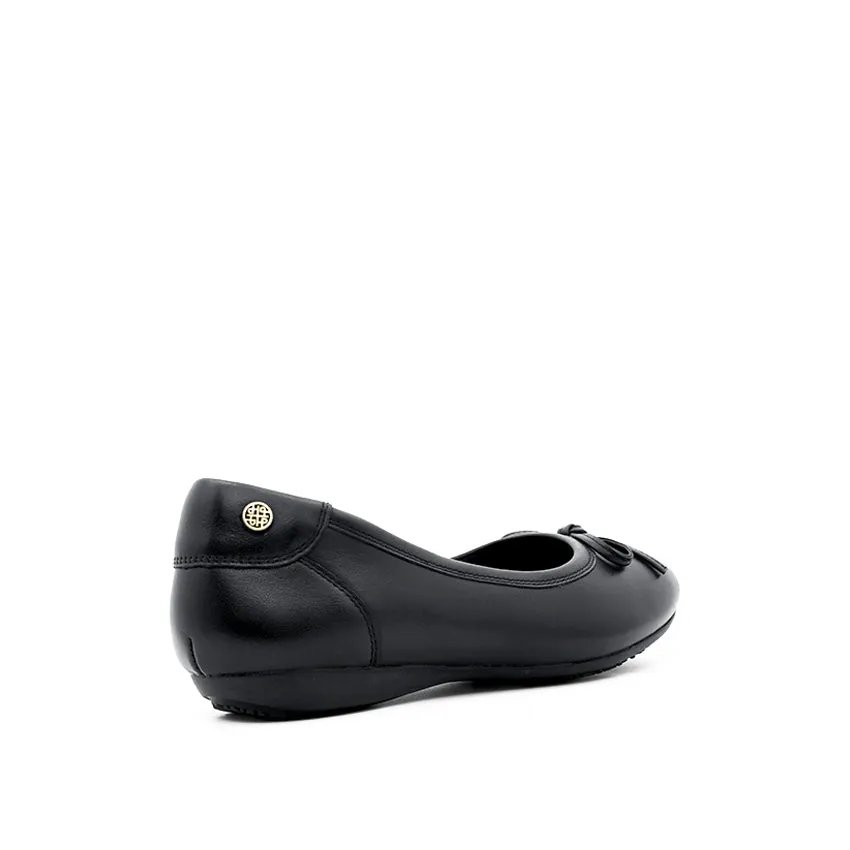 Maia Bow SO Women's Shoes - Black Leather