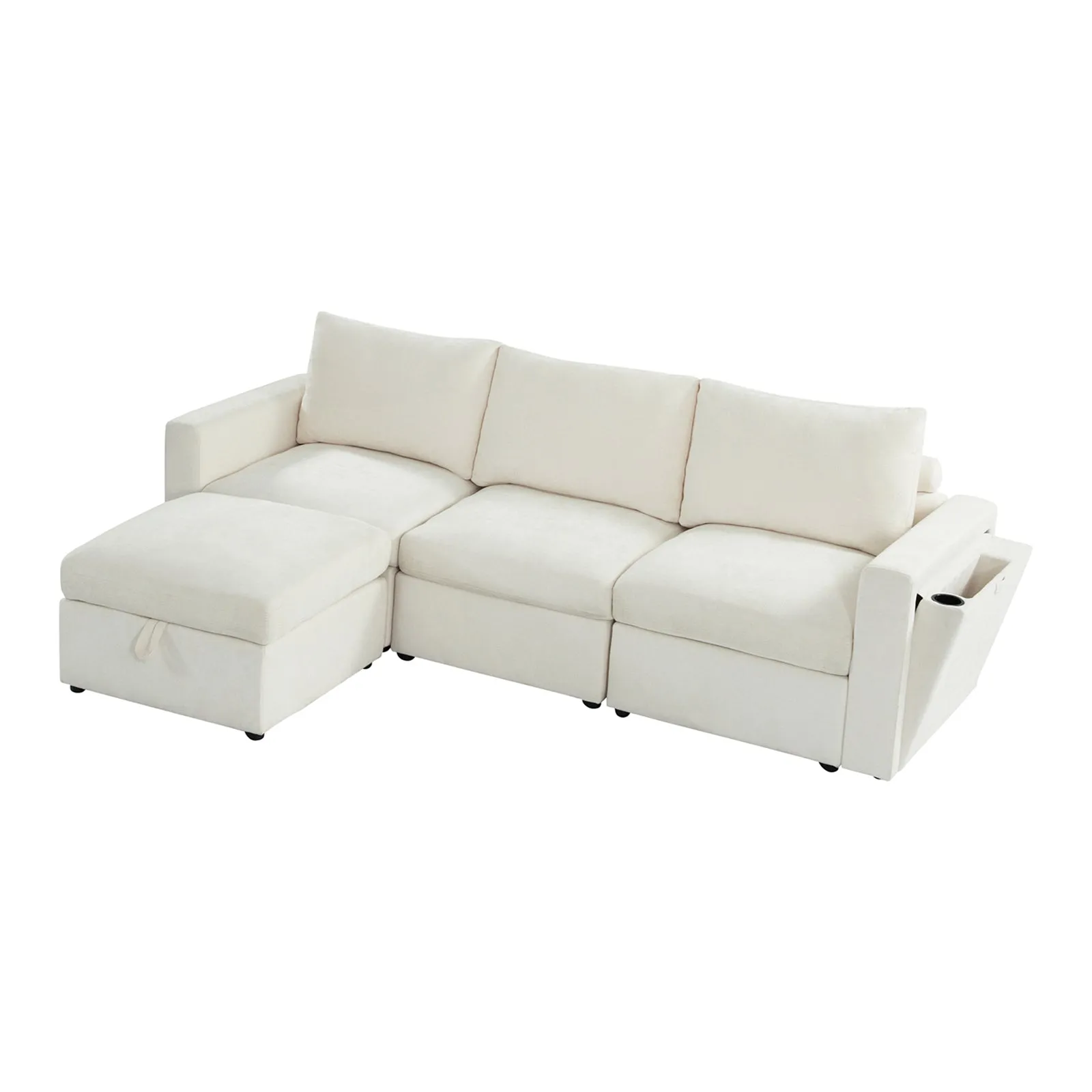 Martin Versatile Modular Comfortable Sectional Sofa with Hidden Storage