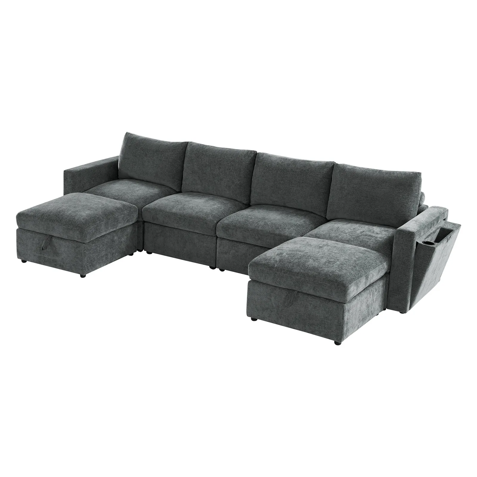 Martin Versatile Modular Comfortable Sectional Sofa with Hidden Storage