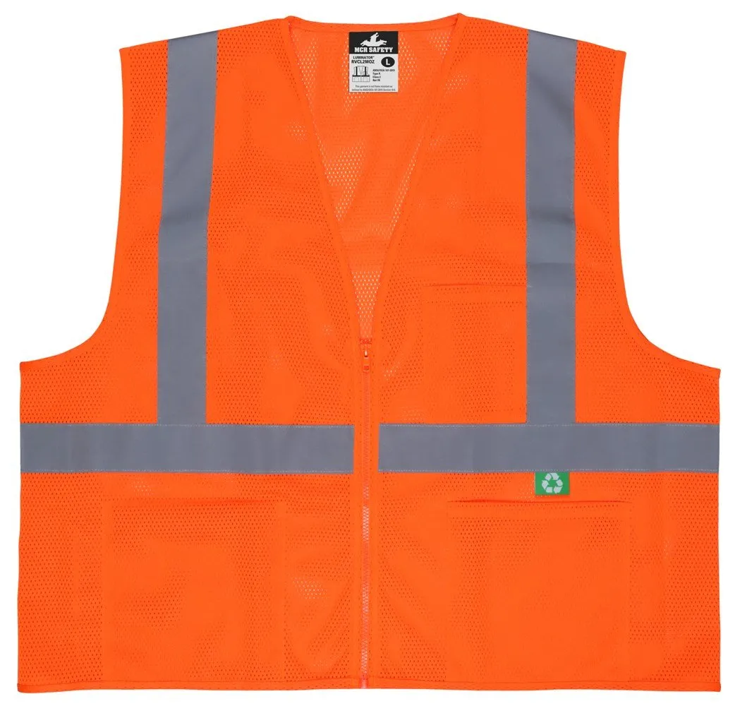 MCR “Luminator”, Class 2, Recycled Mesh Safety Vest