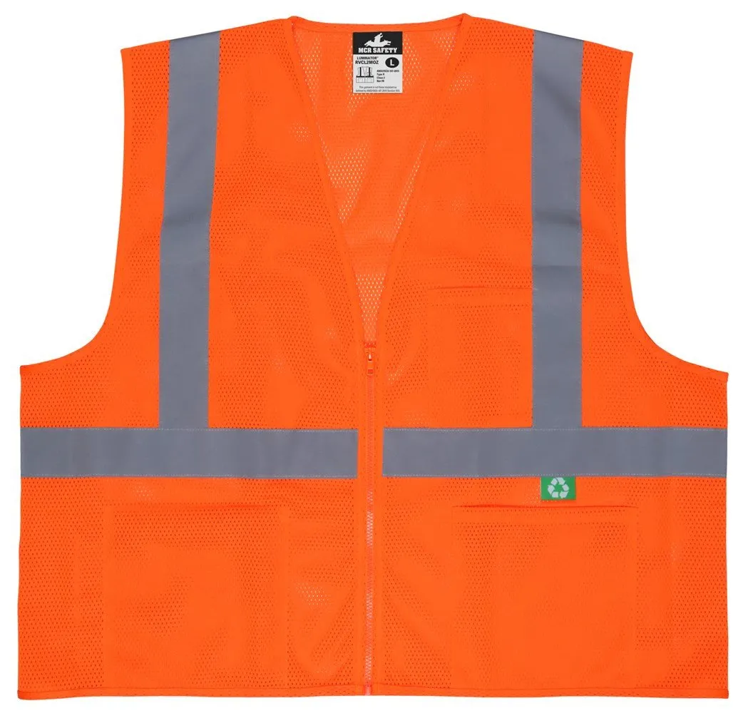 MCR “Luminator”, Class 2, Recycled Mesh Safety Vest