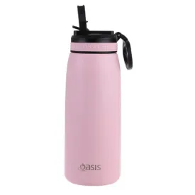 Oasis Insulated Sports Bottle W/Sipper 780ml - Carnation