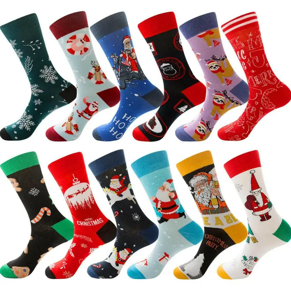 Our New Christmas Socks Different Themes/Colors