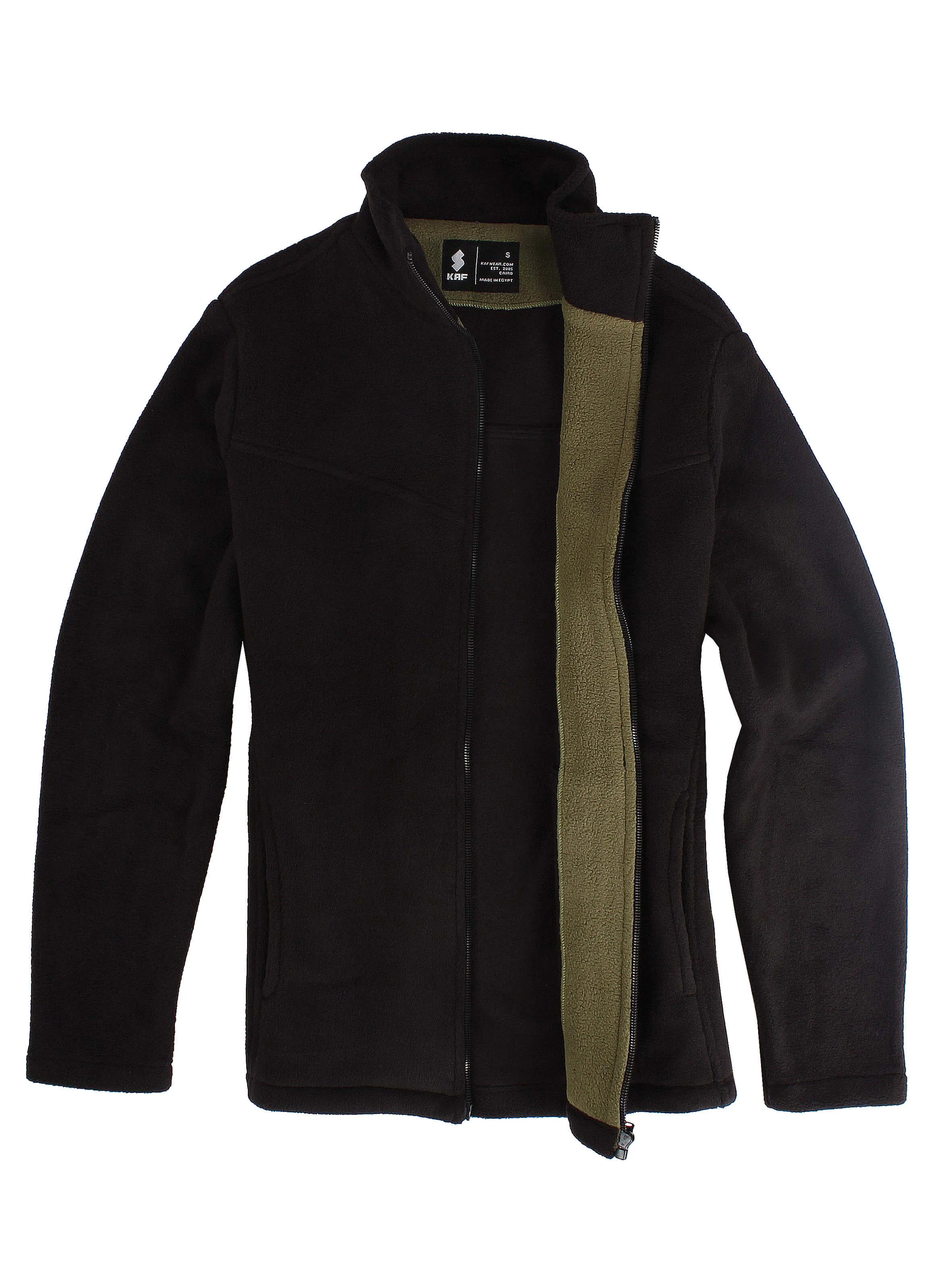 Polar Fleece Jacket Full Zip TreeTop  - Men - Black