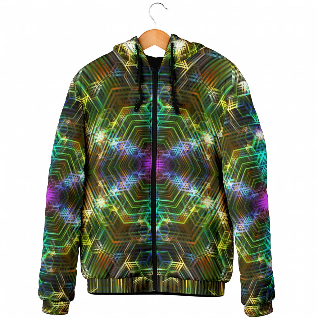 PSYCHEDELIA GOLDEN 4RT DIMENSION | MENS WINTER HOODIE JACKET | YANTRART