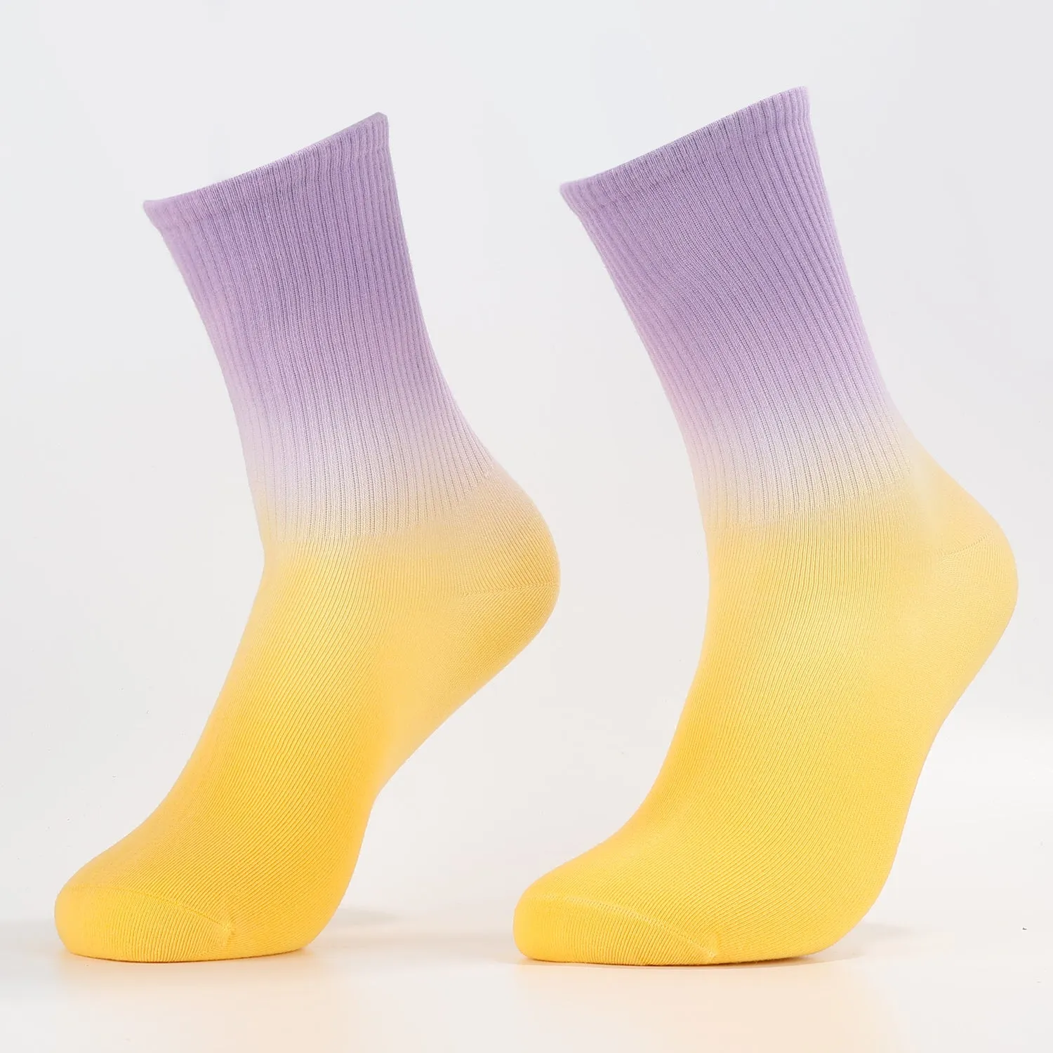 Purple To Yellow Socks