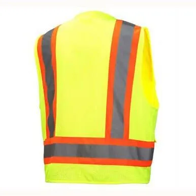 PYRAMEX RVZ24 Series Type R - Class 2 Hi-Vis Orange Safety Vest